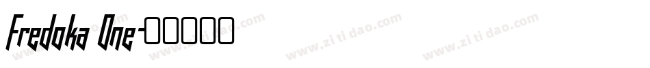 Fredoka One字体转换